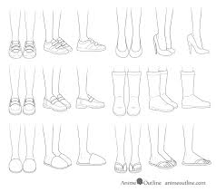 How To Draw Anime Shoes Step By Step Animeoutline Feet Drawing Anime Drawings Tutorials Anime Drawings
