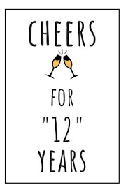 Broad bay 12th anniversary sign personalized 12 year anniversary wedding gift for wife husband couple him her. Cheers For 12 Years Notebook 12th Anniversary Gifts For Him Or Her Brookline Booksmith