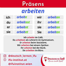 Deutsche Grammatik Prasens Arbeiten Video In 2020 Deutsch Lernen Deutsche Grammatik Lernen