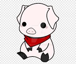Petit dessin mignon pour l'anniversaire de ma hyène kelkun. Cochon Dessin Mignon Art Chibi Embarras Blanc Mammifere Png Pngegg