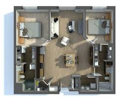 To navigate, left click, hold, and drag in any direction. 20 Interesting Two Bedroom Apartment Plans Home Design Lover