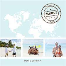 Carte De Remerciements De Mariage Voyage A Personnaliser Sur Http Www Popcarte Com Remerciement Mariage Carte De Remerciement Mariage Mariage Theme Voyage