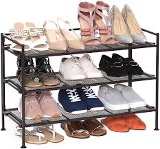 Maybe you would like to learn more about one of these? Amazon Com Seville Classics Sturdy Freestanding Storage Shelf For Bedroom Closet Entryway Dorm Room Organizer 3 Tier Stackable 12 Pair Metal Shoe Rack Satin Bronze Mesh Everything Else