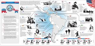 A more detailed map of US Military and CIA interventions since WWII,  focusing on Central and South America - south america post - Imgur