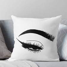 Eye Makeup Throw Pillow By Tritymely Throw Pillows Pillows Makeup Room Decor