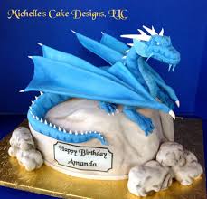 Happy Birthday Cake On Fire Edible Ice Dragon Cake Dragon Birthday Cakes Dragon Cake Dragon Cakes
