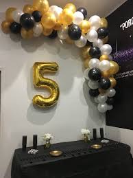 Maybe you would like to learn more about one of these? Diy Balloon Garland White Gold Black Gold Party Decorations Diy Gold Party Decorations Black And Gold Balloons
