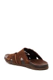 Chaco Leather Elias Pinecone Slip On Sandal In Brown For Men Lyst