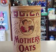 Quick Mothers Oats The Quaker Oats Company Chicago 1910s Large 3# Paper Canister