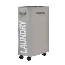 Greenstell laundry basket with wheels and 2 removable liner bags, synthetic with. Slim Laundry Bag With Wheels Laundry Basket Laundry Organizer Rack Shopee Singapore