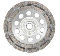 Husqvarna 5" Elite Grind Double Row Diamond Cup Wheel with 5/8"-11 Arbor