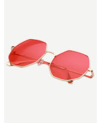 Une grande variété de lunettes de soleil, de lentilles de haute qualité avec cette année 2021, les lunettes qui marqueront tendance seront les modèles rétro en écaille. Lunettes Octogonale Verres Tintes Rouge