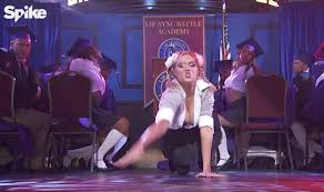Kate Upton Almost Spills Out Of Her Bra During Britney Spears Routine Celebrity News Showbiz Tv Express Co Uk