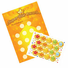 A3 Super Star Award Reward Chart And 18 Stickers