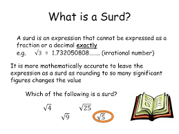Presentation On Surds Powerpoint Slides