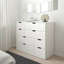 Nordli Commode 8 Tiroirs Blanc 120x99 Cm Ikea