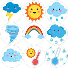 Details About 144 Cute Weather 30 Mm Reward Stickers For School Teachers Parents Nursery