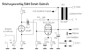 Rohren Verstarker Mit El 84 Elektrotechnik Netzteile Elektronik
