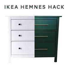 Ikea Hack Forest Green Hemnes Dresser With Brass Pulls Plum Street Collective Ikea Furniture Hacks Ikea Hack Hemnes