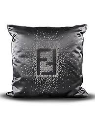 Fendi Casa Swarovski Crystal Fendi Logo Pillow Fendi Casa Chanel Decor Fendi