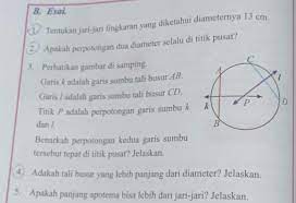 Apakah Perpotongan Dua Diameter Selalu Di Titik Pusat Ilmusosial Id
