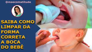 preciso limpar a boca do meu bebe youtube limpar boca dente de leite