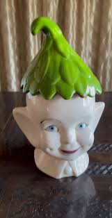 Vintage Pixie Elf Ceramic Cookie Jar by SFA