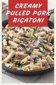 Creamy Pulled Pork Rigatoni Tastefully Simple Recipe Pulled Pork Pasta Pulled Pork Pork Pasta