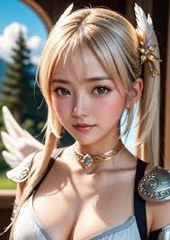 AI Illustration Collection Fantasy Art Angel long hair#2 (Japanese Edition)  eBook : WOWAI, KUMAI: Amazon.in: Kindle Store