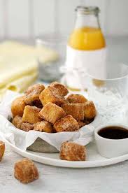 We love matching soft, buttery french toast with a bit of texture so try topping with toasted hazelnuts or crispy bacon. Cinnamon French Toast Bites Recipetin Eats