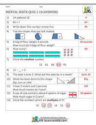 There's a pattern in the classes also. First Grade Mental Math Worksheets