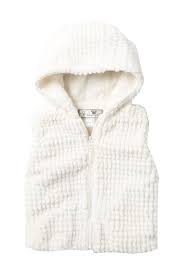 Widgeon Faux Fur Hooded Zip Vest Toddler Little Girls Nordstrom Rack