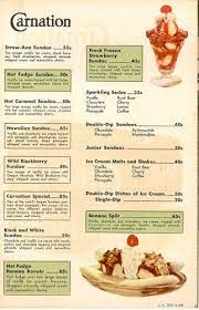 Disneyland Carnation Menu Vintage Menu Retro Recipes Vintage Recipes