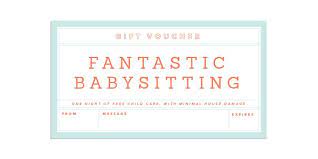 Odes codes get deal ba. Gift Giving Made Easy Babysitting Coupon Coupon Template Babysitting