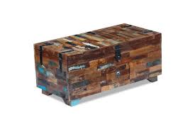 Coffee table (coffee tables) while any small and low table can be, and is, called a coffee table, the term is applied particularly to the sets of three or four tables made from about 1790; Coffee Table Box Chest Solid Reclaimed Wood 80x40x35 Cm Matt Blatt