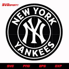 New York Yankees Logo Circle Svg Mlb Svg Eps Dxf Png Digital File Svg Sporty New York Yankees Logo New York Yankees Yankees Logo