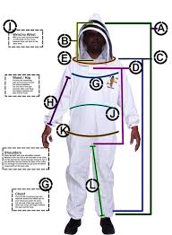 Bee Suit And Bee Jacket Size Guide Complete Size Chart