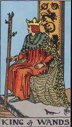 Que Significa El 7 De Bastos En El Tarot Ana Tarot El Rey De Bastos Wands Tarot King Of Wands Tarot Card Meanings