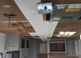 Easy Lightweight Rv Ceiling Update In 2020 Ceiling Remodel Ceiling Diy Camper Remodel