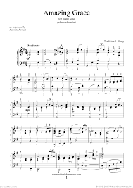 Free sheet music of traditionalamazing grace. Amazing Grace Advanced Version Sheet Music For Piano Solo Piano Sheet Music Piano Sheet Music Free Piano Music