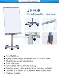 Office School Round Based Flip Chart Easel 65 100 Cm Magnetic Surface White Board With Wheels Painting Notice Board Stand Buy Painting Board