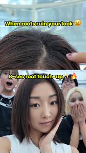 Not an ad — just my root touch-up story 💇🏻‍♀️✨, From roots ruined ➝ 8-sec  glow-up!⚡️, I usually go for blowouts 2–3 times a week at my fav Hongdae  salon @voghair_hongdae @stylist_otto, but this time I ...