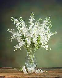 Maybe you would like to learn more about one of these? White Artificial Delphinium Stems Silk Stem Arrangements White Flower Arrangements Artificial Flower Arrangements Fake Flower Arrangements