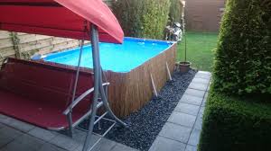 Intex Rectangular Frame Pool Aufstellpool 300 X 200 X 75 Cm Amazon De Garten In 2020 Gartenpools Pool Im Garten Haus Und Garten