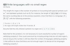 And that password should contain minimum 8 character and atleast 1 lower case character, 1 upper case character, one number and one special character. The Length Of A Regex Is The Number Of Symbols In It Chegg Com