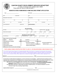 Check spelling or type a new query. Manufactured Home Mobile Home Building Permit Application Form Printable Pdf Download