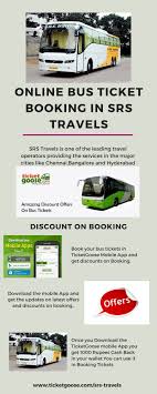 Srs Travels Is The Top Level Travel Operator Whose Tickets You Can Book In Ticket Goose With No Booking Charges Http Www Ticket Bus Tickets Travel Booking