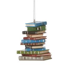 Stacked Pile Of Books Christmas Ornament Stack Of Books Bookish Gifts Book Christmas Tree