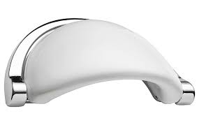 A drawer pull needs to be made of a strong material with an easy to use handle shape latched with strong plate support. White Ceramic Cup Drawer Pull Handle 107 Mm Sds London