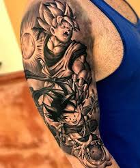 See more ideas about dragon ball, dragon ball z, z tattoo. 125 Best Half Sleeve Tattoos For Men Cool Ideas Designs 2021 Guide Half Sleeve Tattoos For Guys Dbz Tattoo Dragon Ball Tattoo